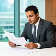 Enriq Chokder, commercial disputes lawyer, reviewing case papers at a Singapore conference table